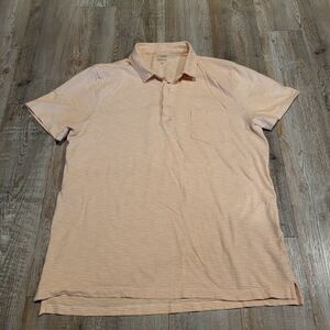J.Crew Slub Cotton Regular Fit Short Sleeve Polo Knit Shirt Men's Size XL